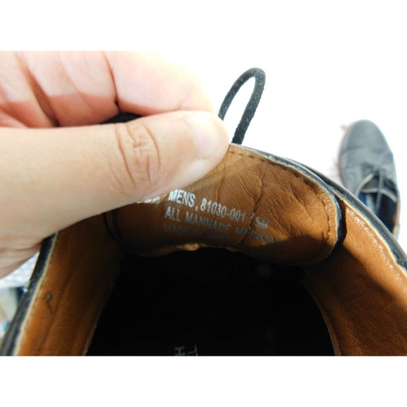 Nunn Bush Men's Kirkwood Cap Toe Oxford Shoes 81030-001 Black Size 7.5M Comfort - Picture 9 of 9